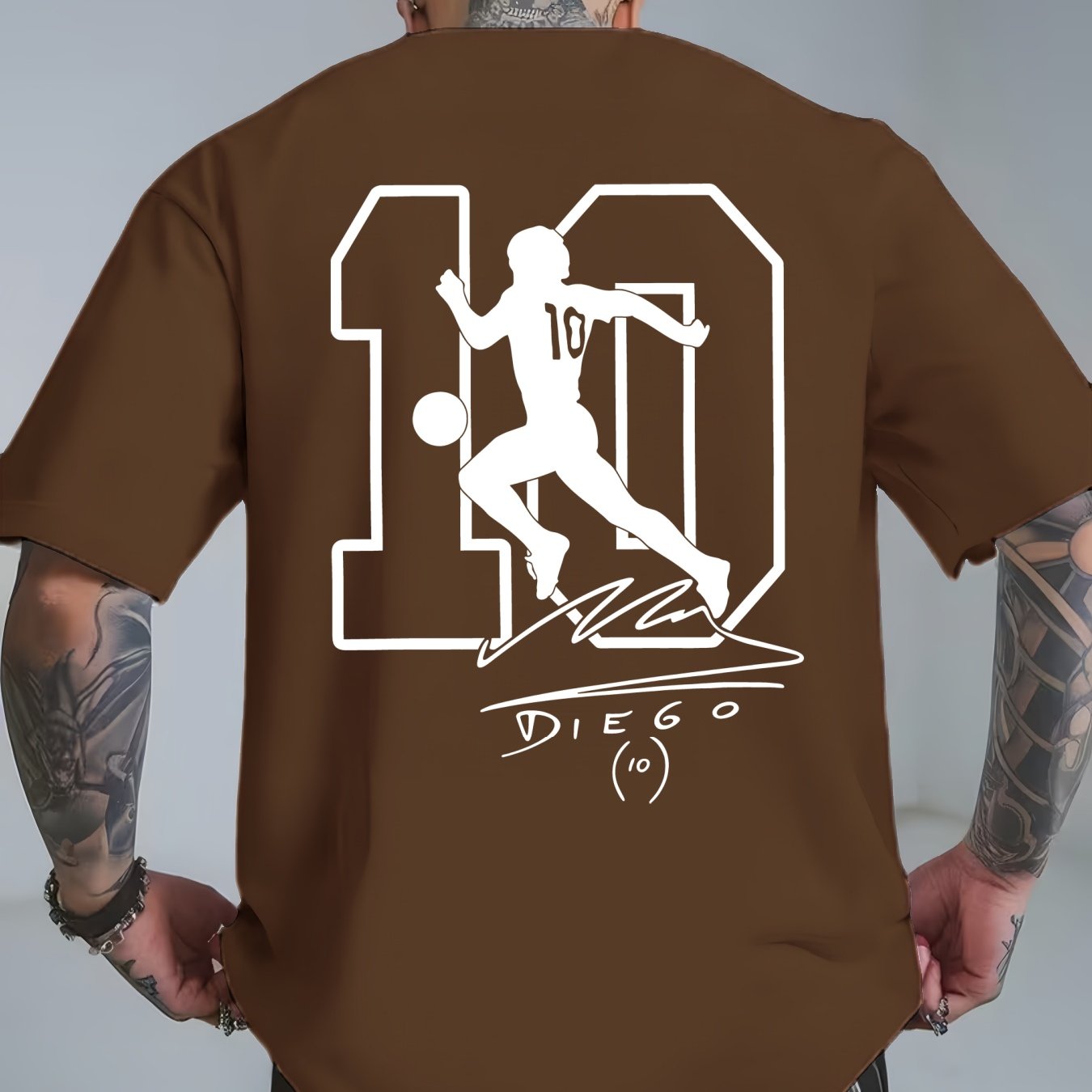 Maradona No. 10 Legacy T-Shirt | Casual Crew Neck