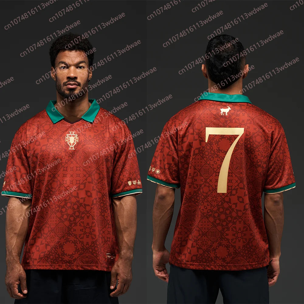 2025 T-shirt Portugal Goat 2025 – Polo C. Ronaldo 7