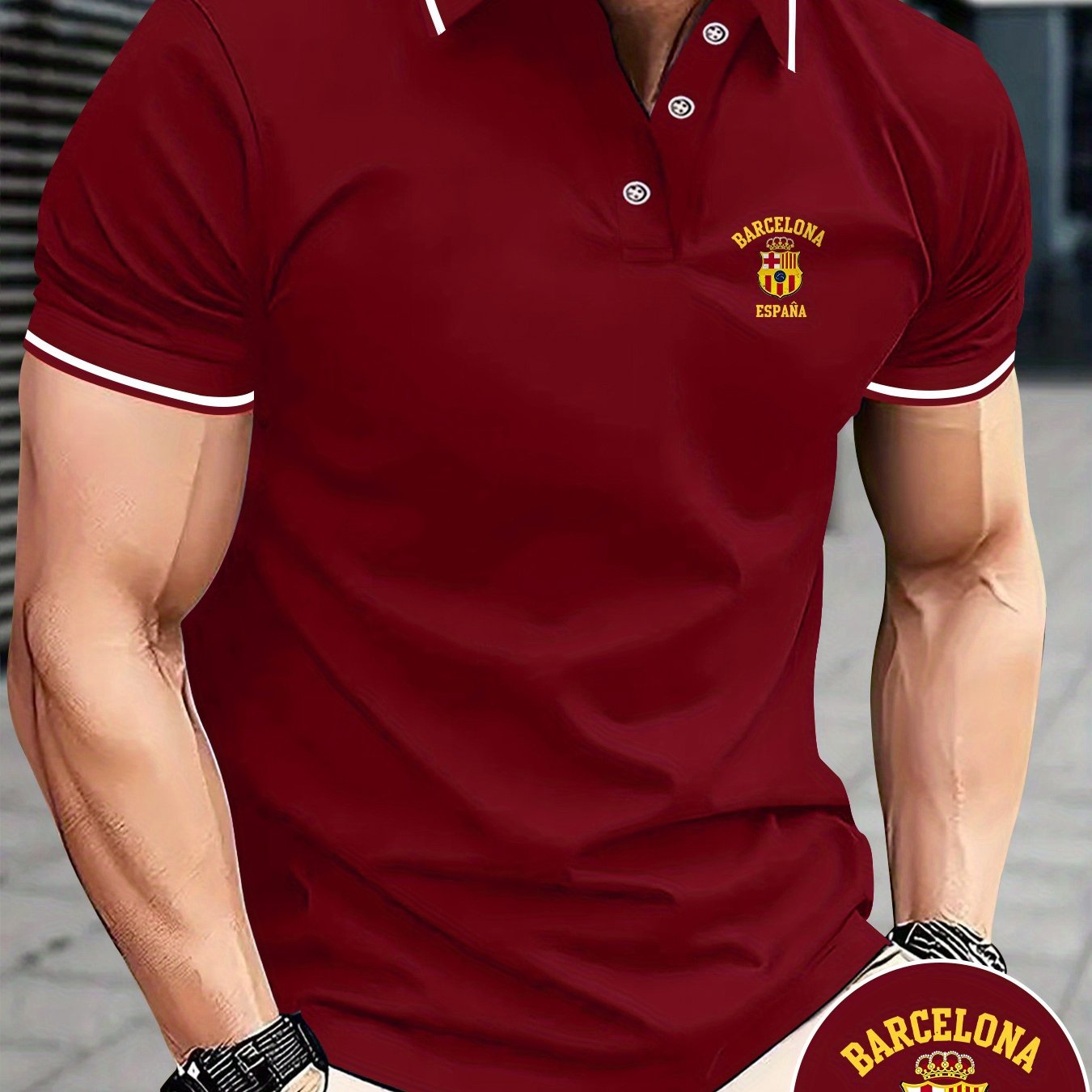 Men's Polo Barcelona Spain Classic