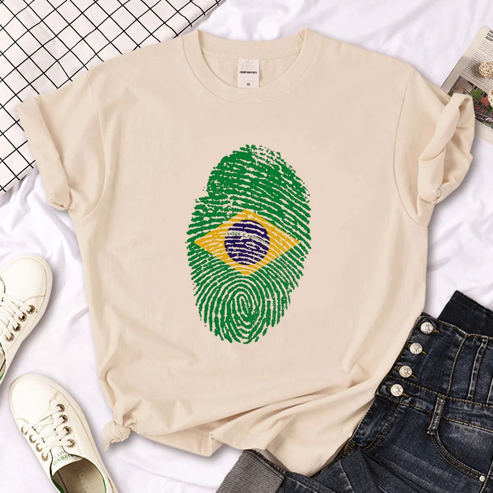 Brasilidade Collection - Brazil tshirt women harajuku clothing