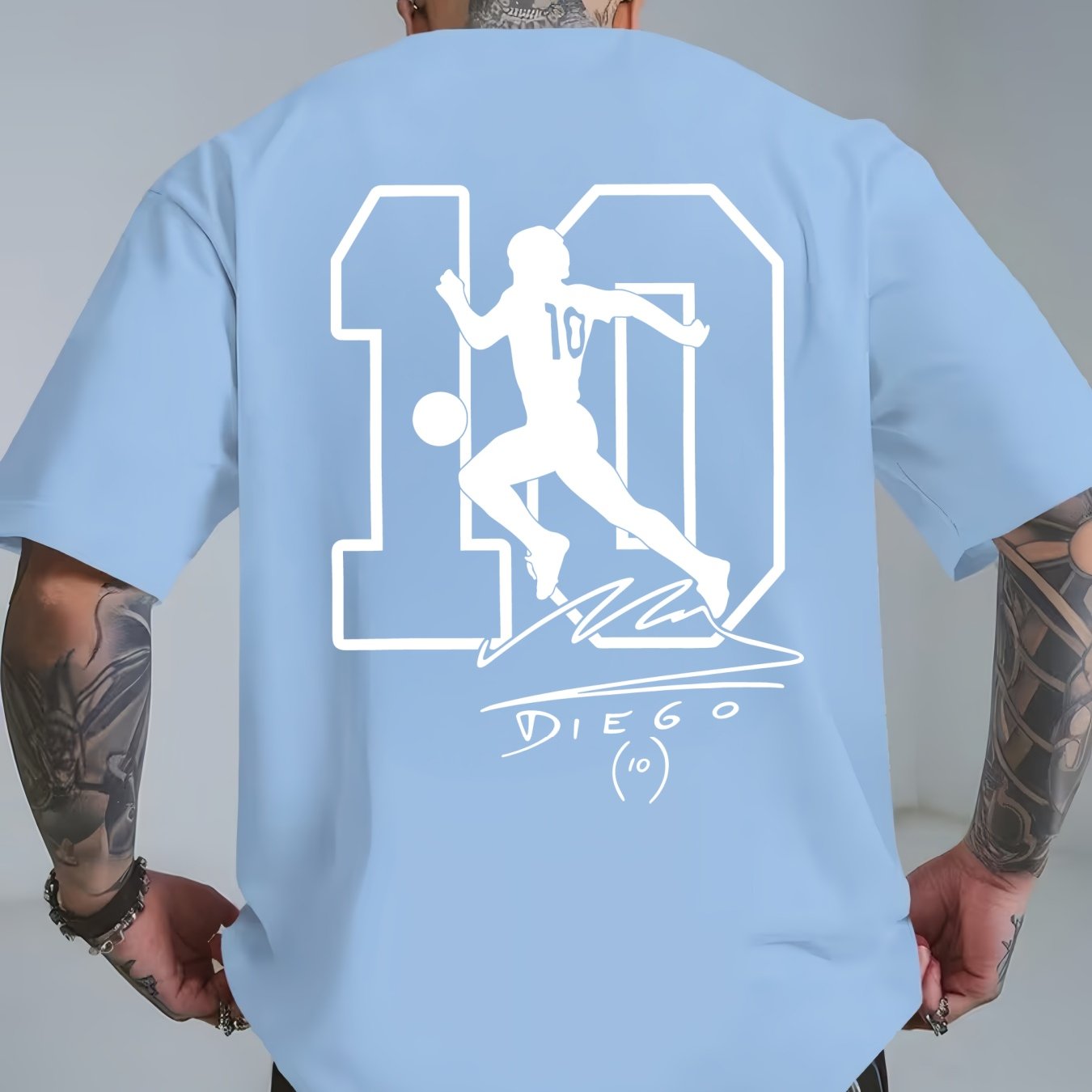 Maradona No. 10 Legacy T-Shirt | Casual Crew Neck
