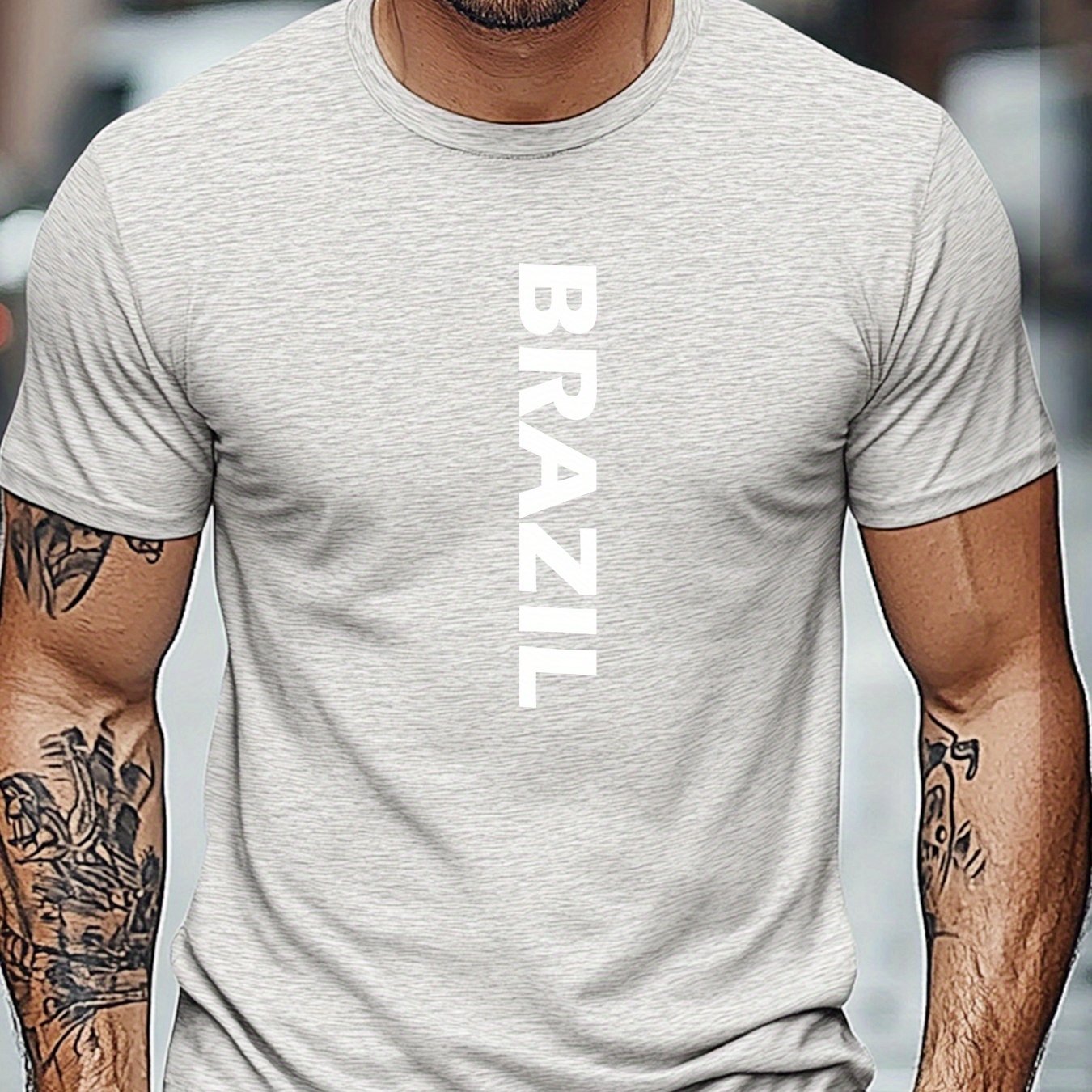 Camiseta Brasil Letters – Algodão Confort