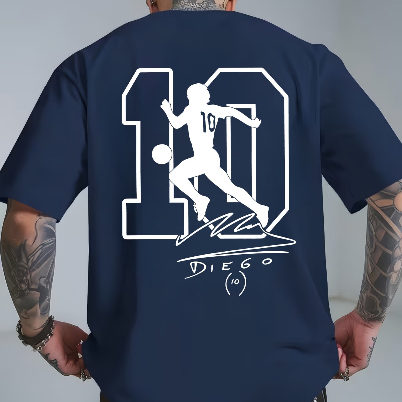 Maradona No. 10 Legacy T-Shirt | Casual Crew Neck