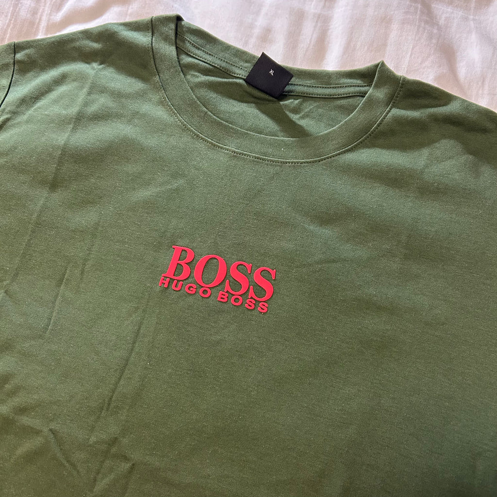 Camiseta Hugo Boss Verde Militar/Musgo
