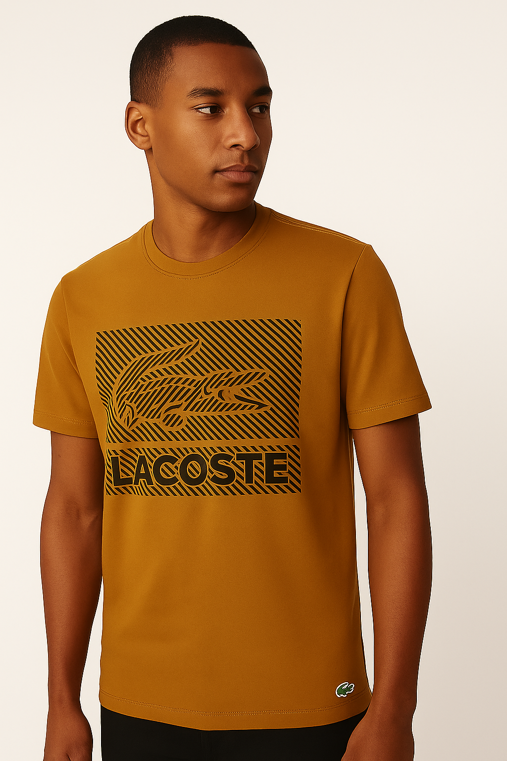 Camiseta Lacoste Amarelo Ocre