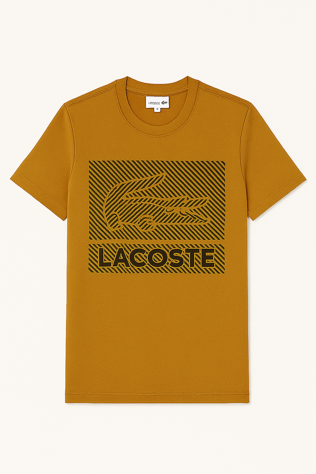Camiseta Lacoste Amarelo Ocre