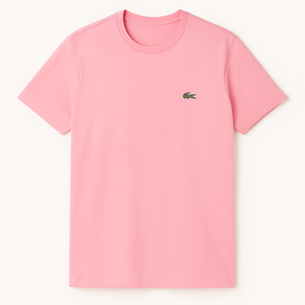 Camiseta Lacoste Rosa Bebê