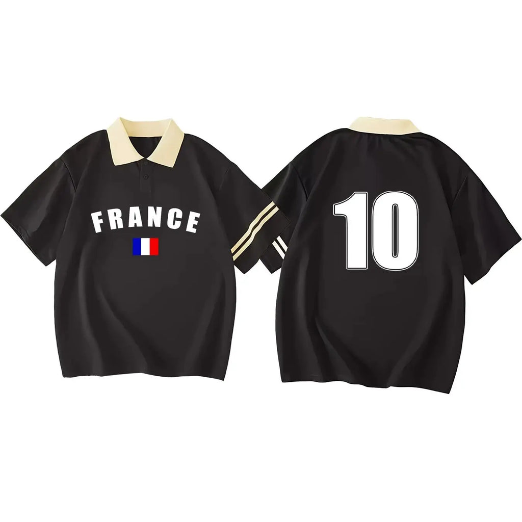 French Women - France Retro Polo 10