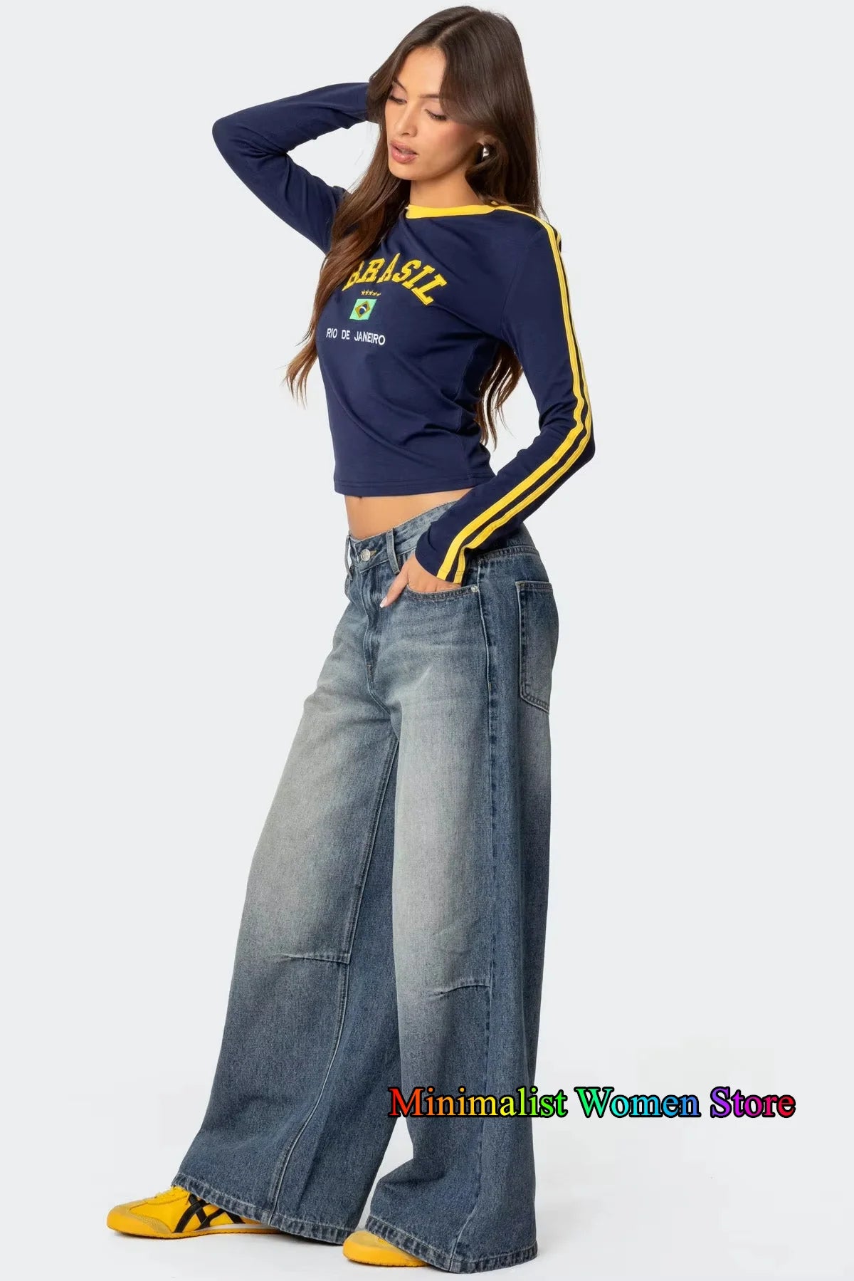 Camiseta Aesthetic Vintage Long Sleeve – Vintage Brazil Y2K Street