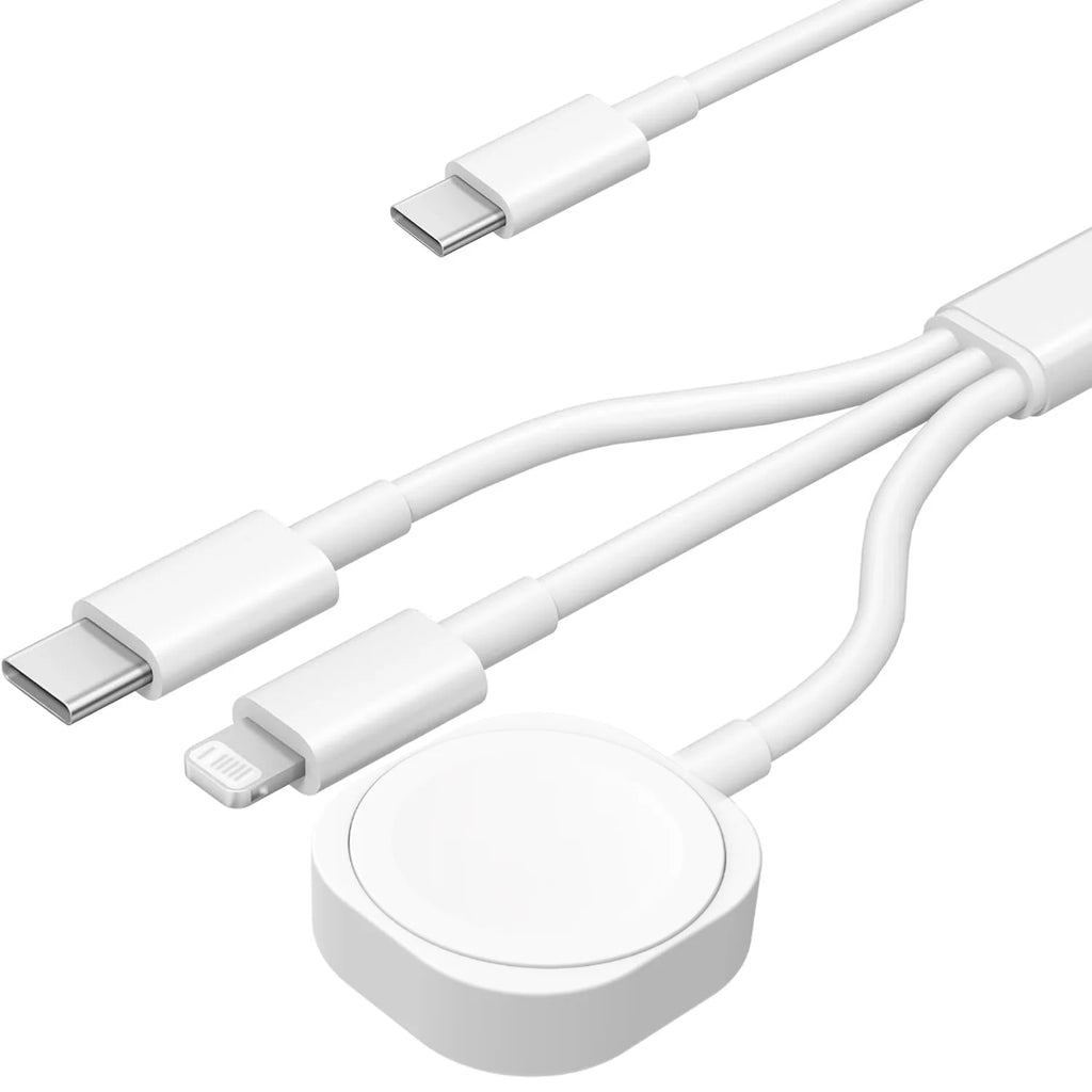 4 in 2 Multi Watch Charging Cable For Iphone Iwatch Charger Usb Type-C Fast Charging Cable High-Quality iPad Airpods Accessories