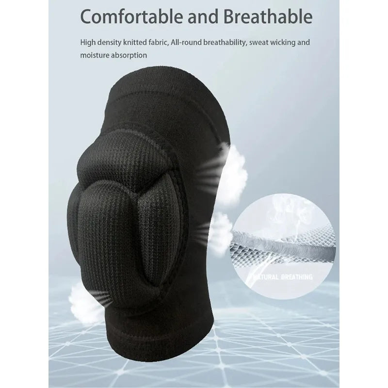 1pcs Thickened Protection Sports Kneepad Gym Support Fitness Gear Gear Basketball Brace Protector Male/Female Non Slip Pads