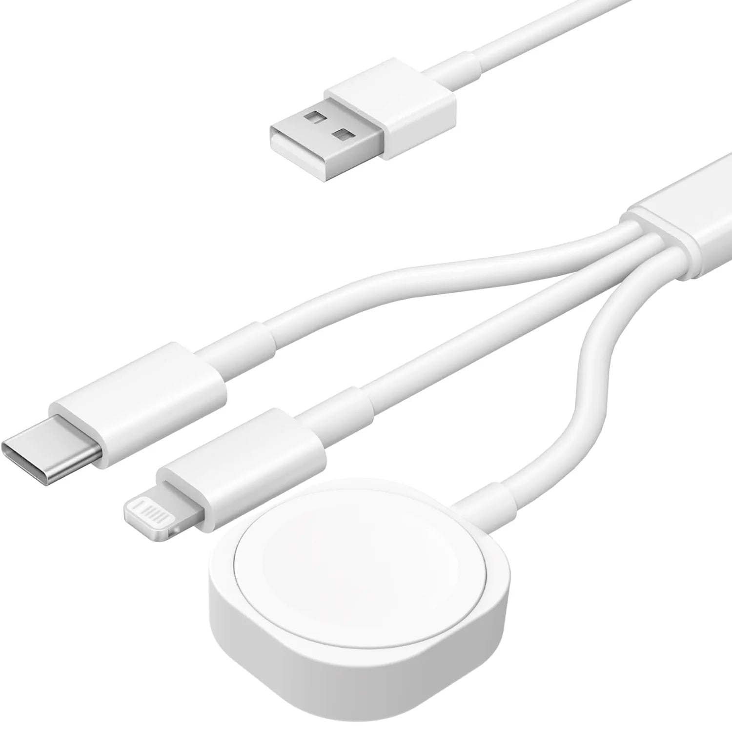 4 in 2 Multi Watch Charging Cable For Iphone Iwatch Charger Usb Type-C Fast Charging Cable High-Quality iPad Airpods Accessories
