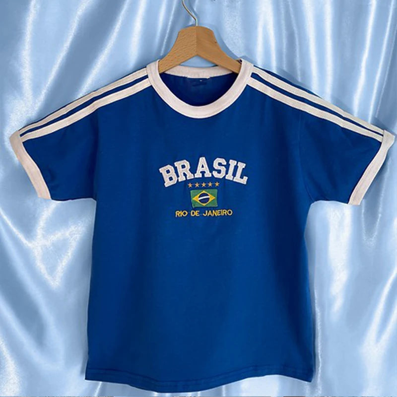 Cropped Brasil Aesthetic – Grunge Streetwear Feminino