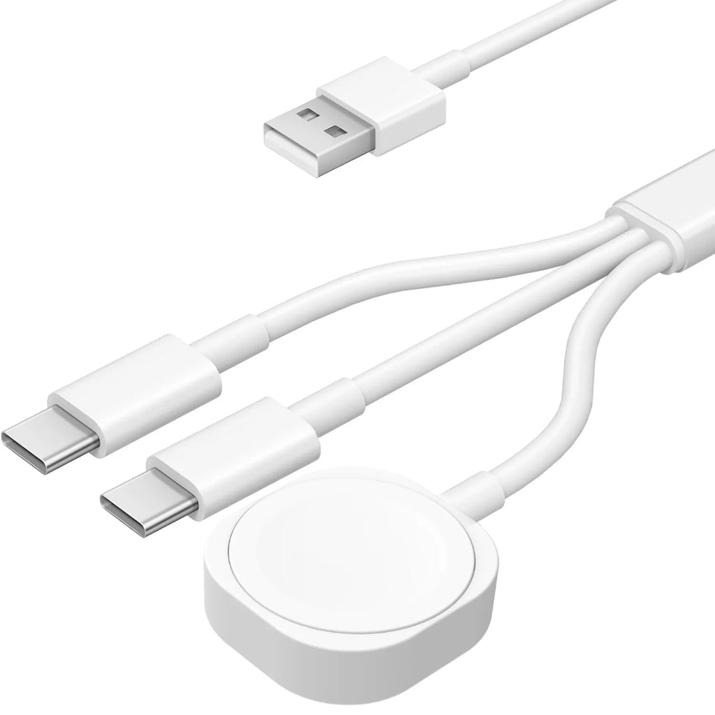4 in 2 Multi Watch Charging Cable For Iphone Iwatch Charger Usb Type-C Fast Charging Cable High-Quality iPad Airpods Accessories