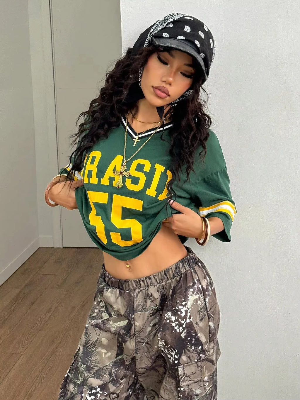 Camisa Brasil 55 Street Jersey - Feminino