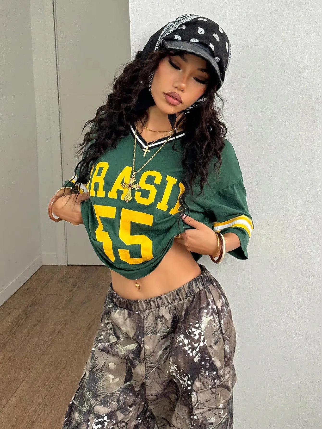 Camisa Brasil 55 Street Jersey - Feminino