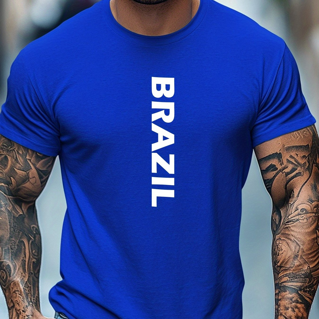 Camiseta Brasil Letters – Algodão Confort