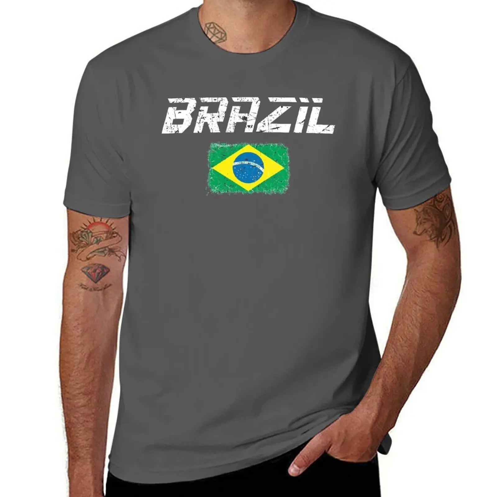 Camisa Brazil Soccer Flag 2026 T-Shirt