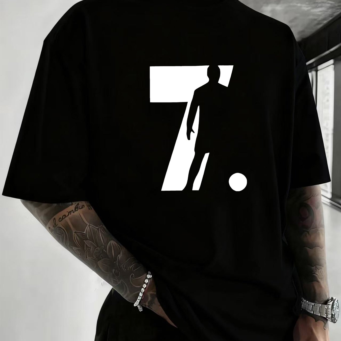 T-shirt Streetwear CR7 - Edição Football Shadow