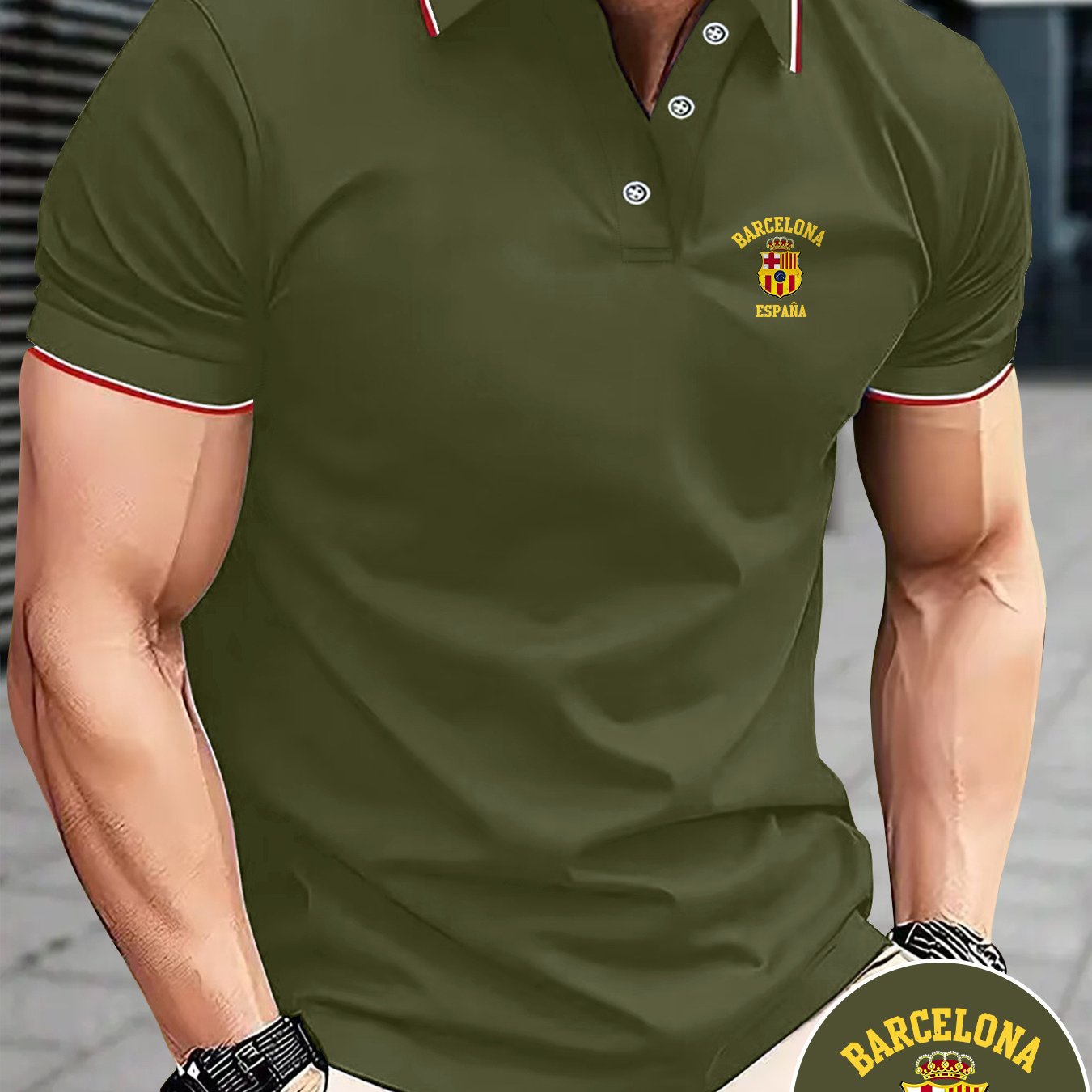 Men's Polo Barcelona Spain Classic
