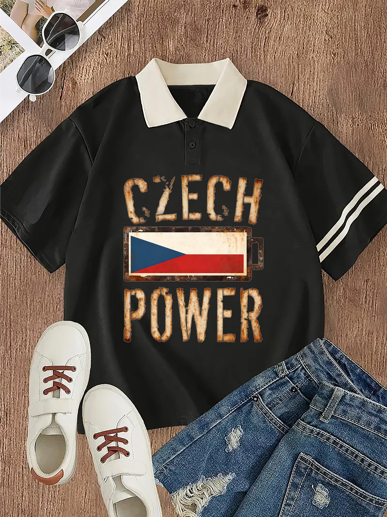 Czech Power Polo Tee – Vintage Edition