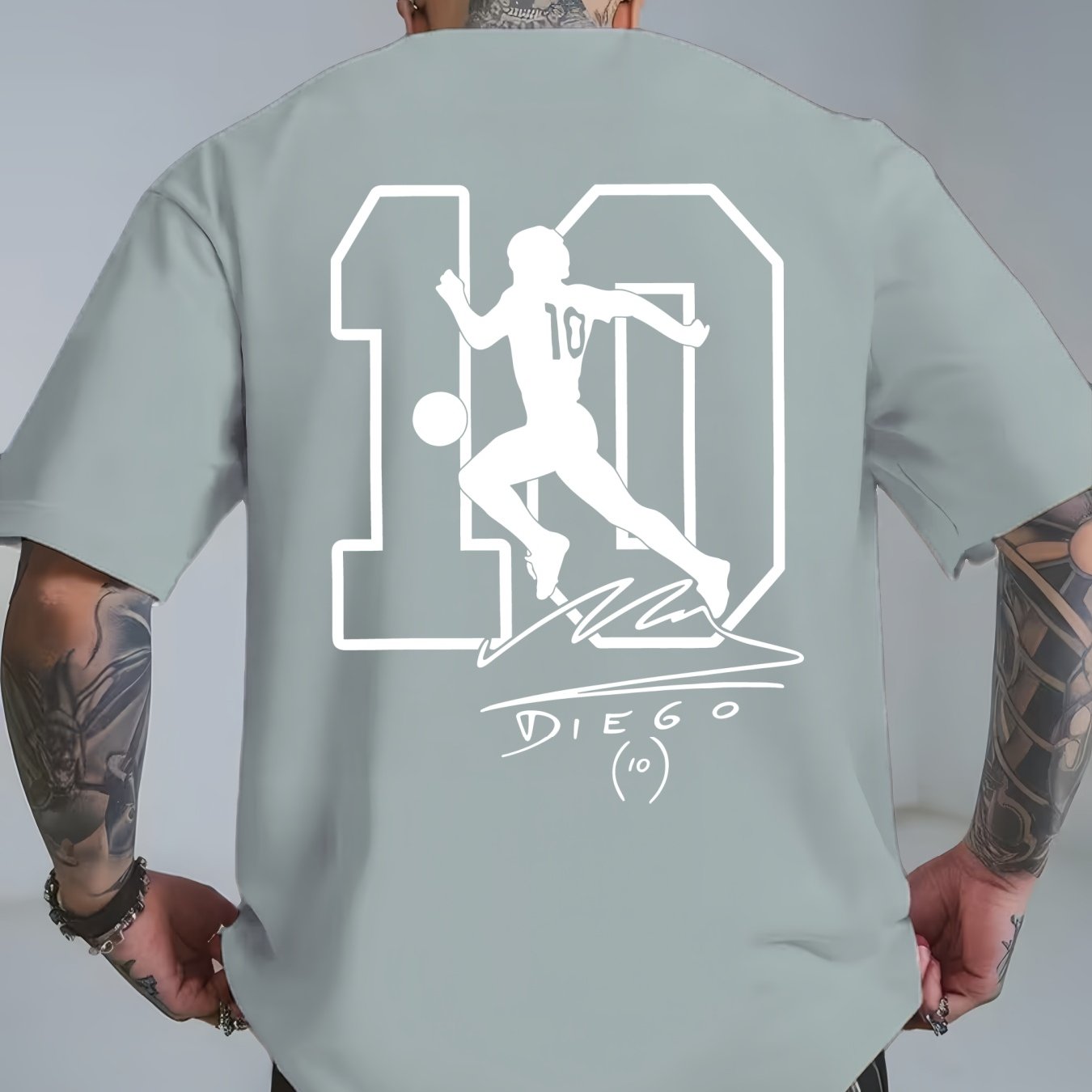 Maradona No. 10 Legacy T-Shirt | Casual Crew Neck
