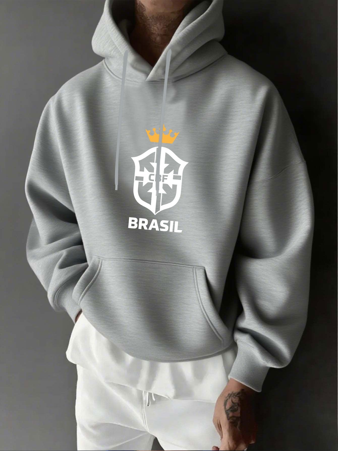 Moletom Brasil Elite - Emblema Seleção Brasileira – Hoodie Premium de Inverno