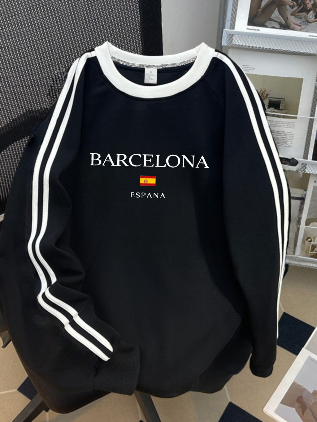 Moletom Barcelona Vintage Crew