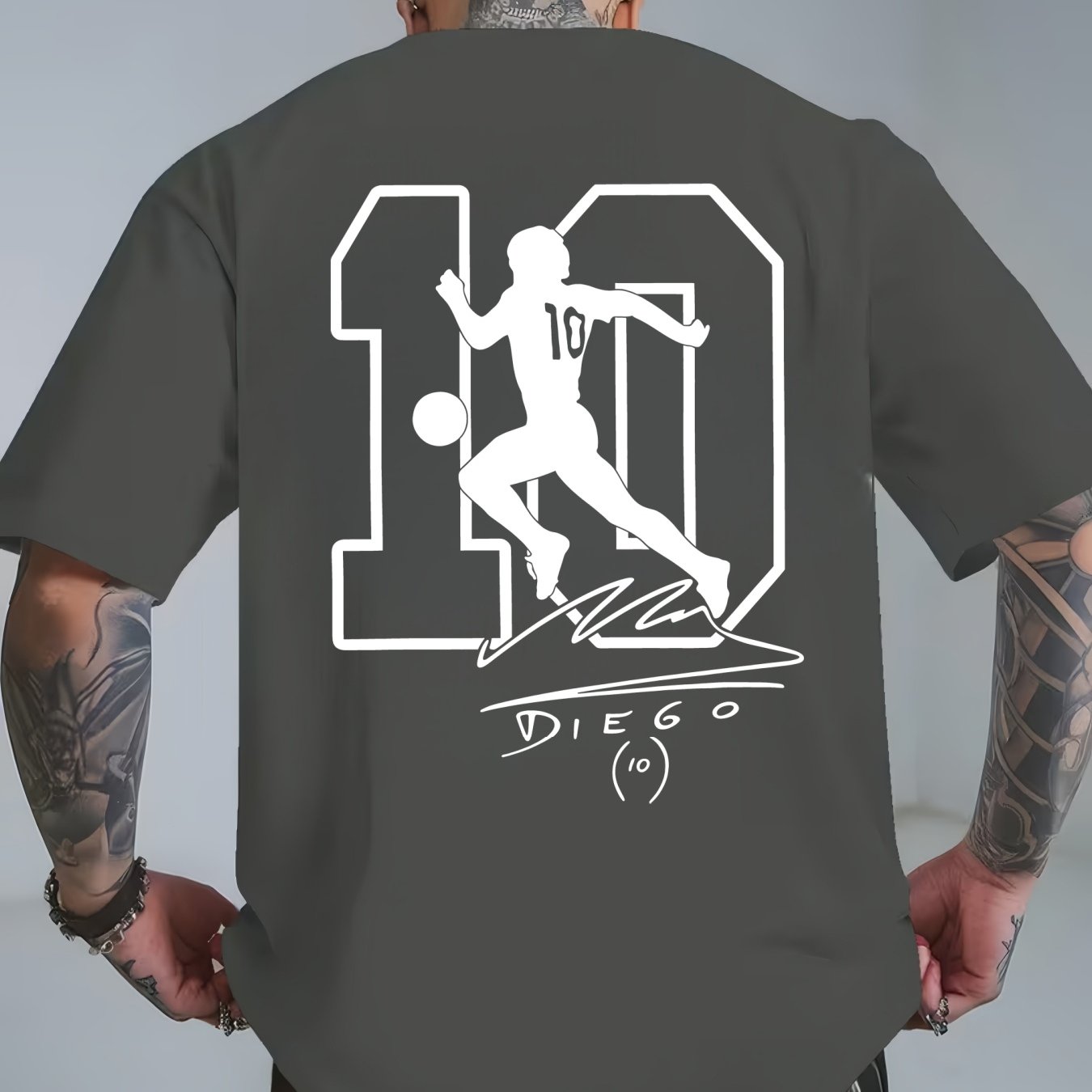Maradona No. 10 Legacy T-Shirt | Casual Crew Neck