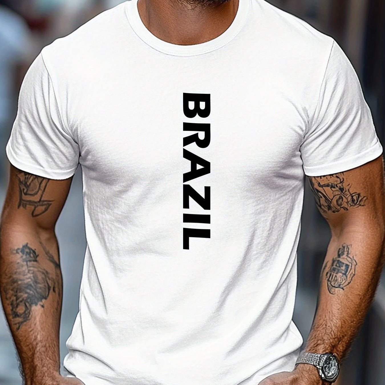 Camiseta Brasil Letters – Algodão Confort