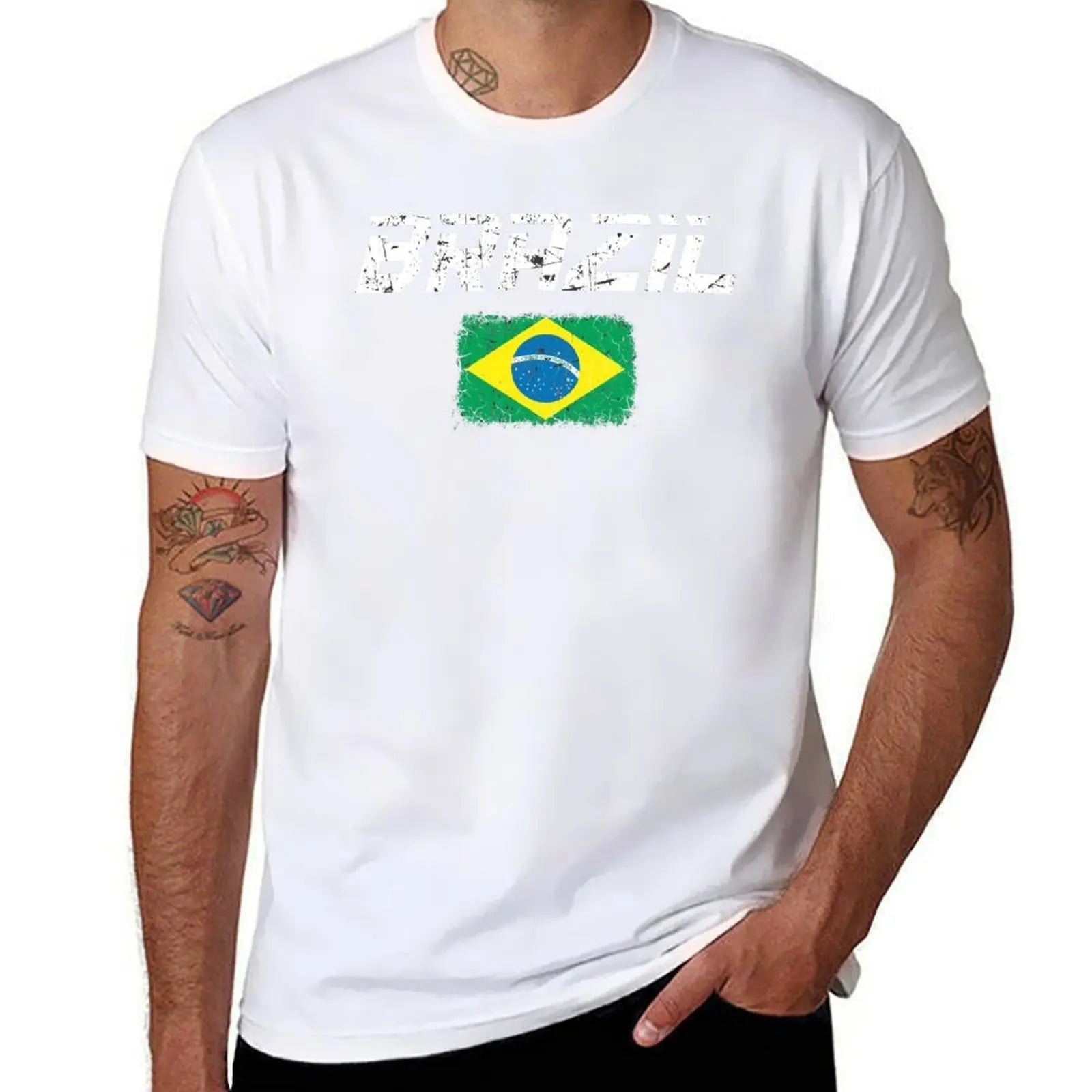 Camisa Brazil Soccer Flag 2026 T-Shirt