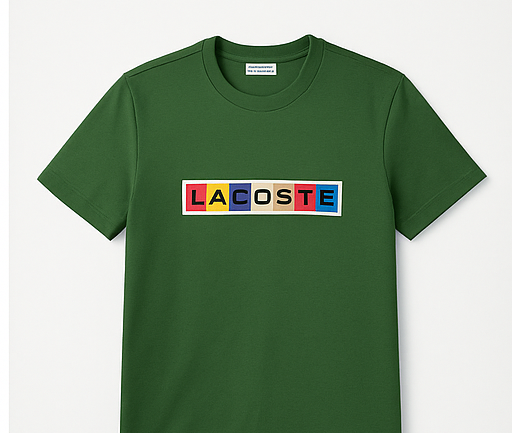 Camiseta Lacoste Verde Musgo (Logo no Centro)
