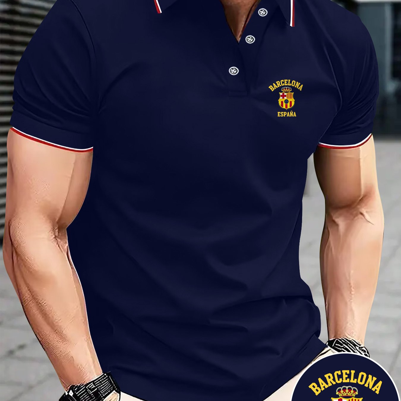 Men's Polo Barcelona Spain Classic