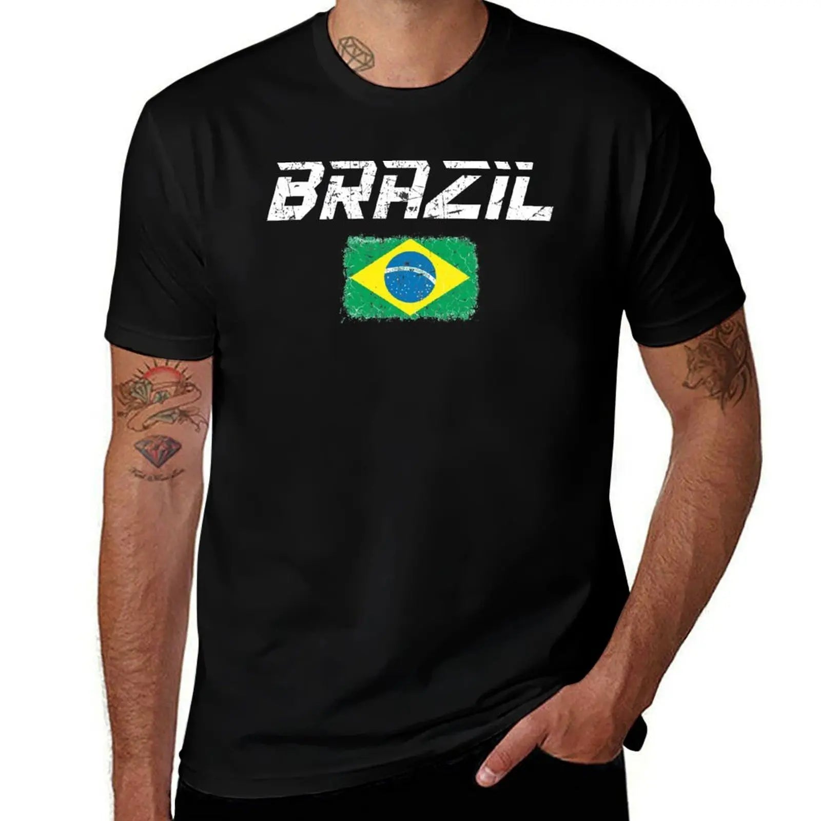 Camisa Brazil Soccer Flag 2026 T-Shirt