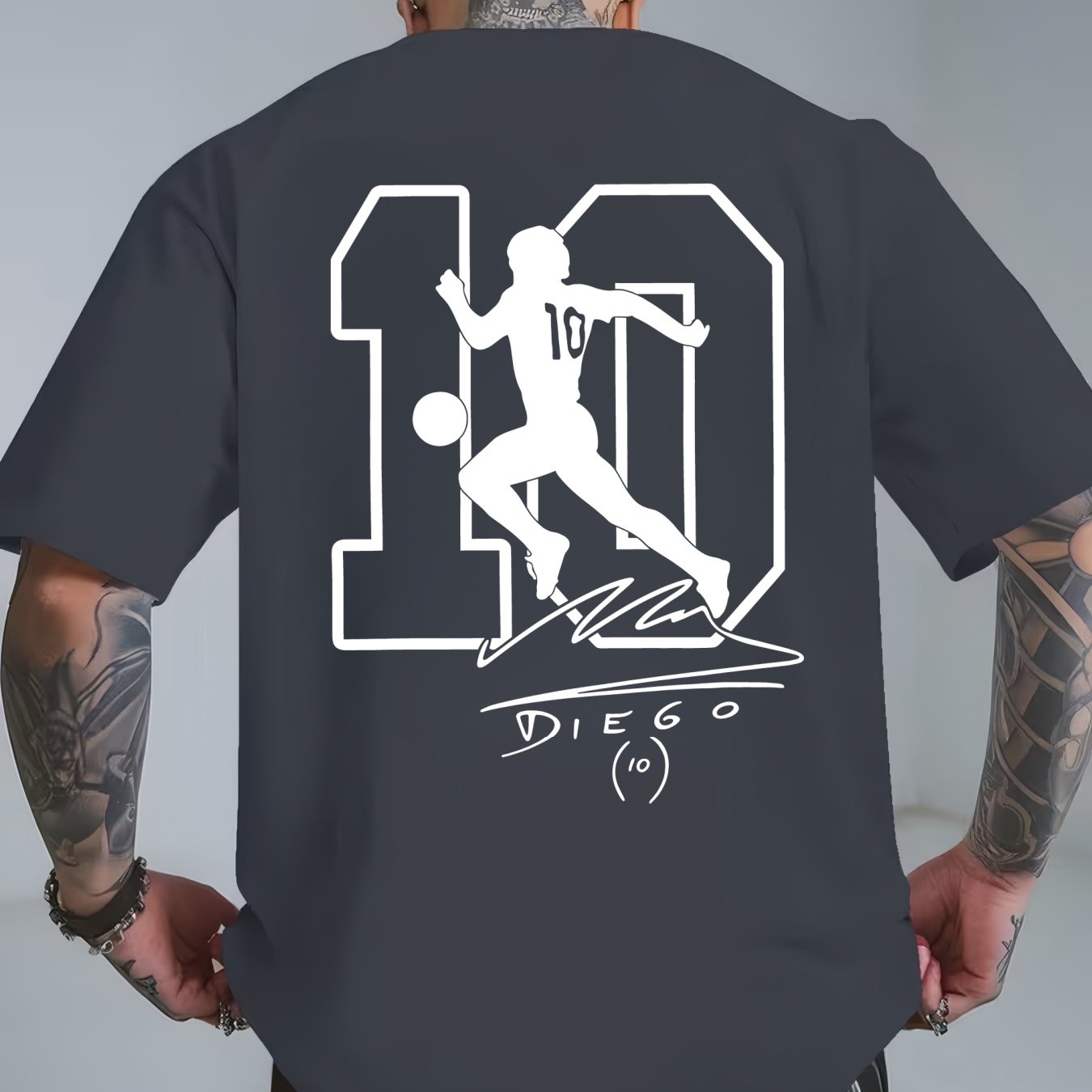 Maradona No. 10 Legacy T-Shirt | Casual Crew Neck