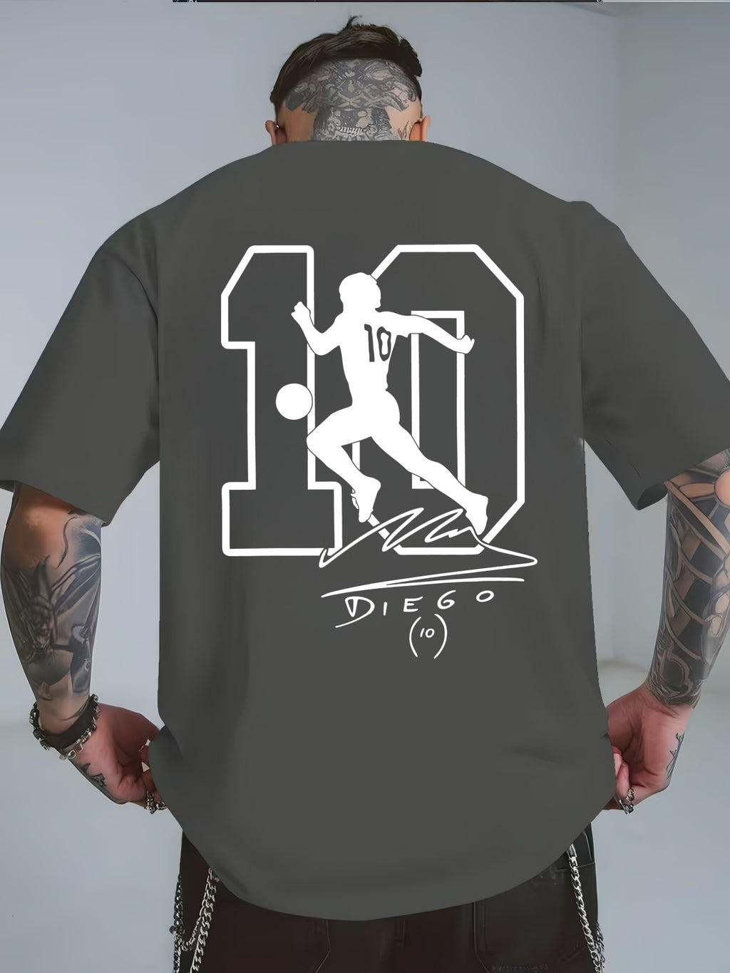 Maradona No. 10 Legacy T-Shirt | Casual Crew Neck
