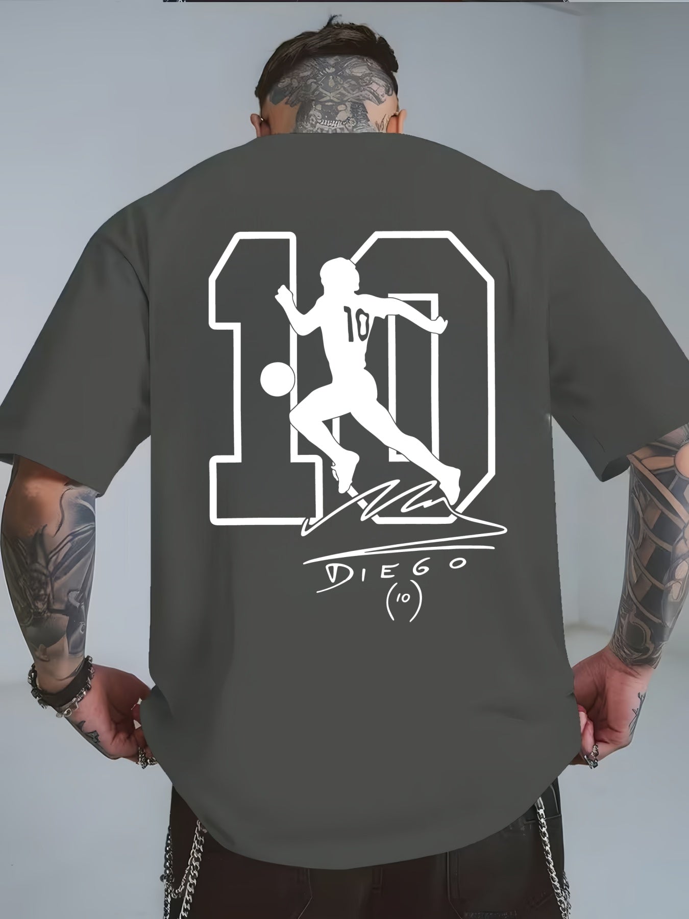 Maradona No. 10 Legacy T-Shirt | Casual Crew Neck