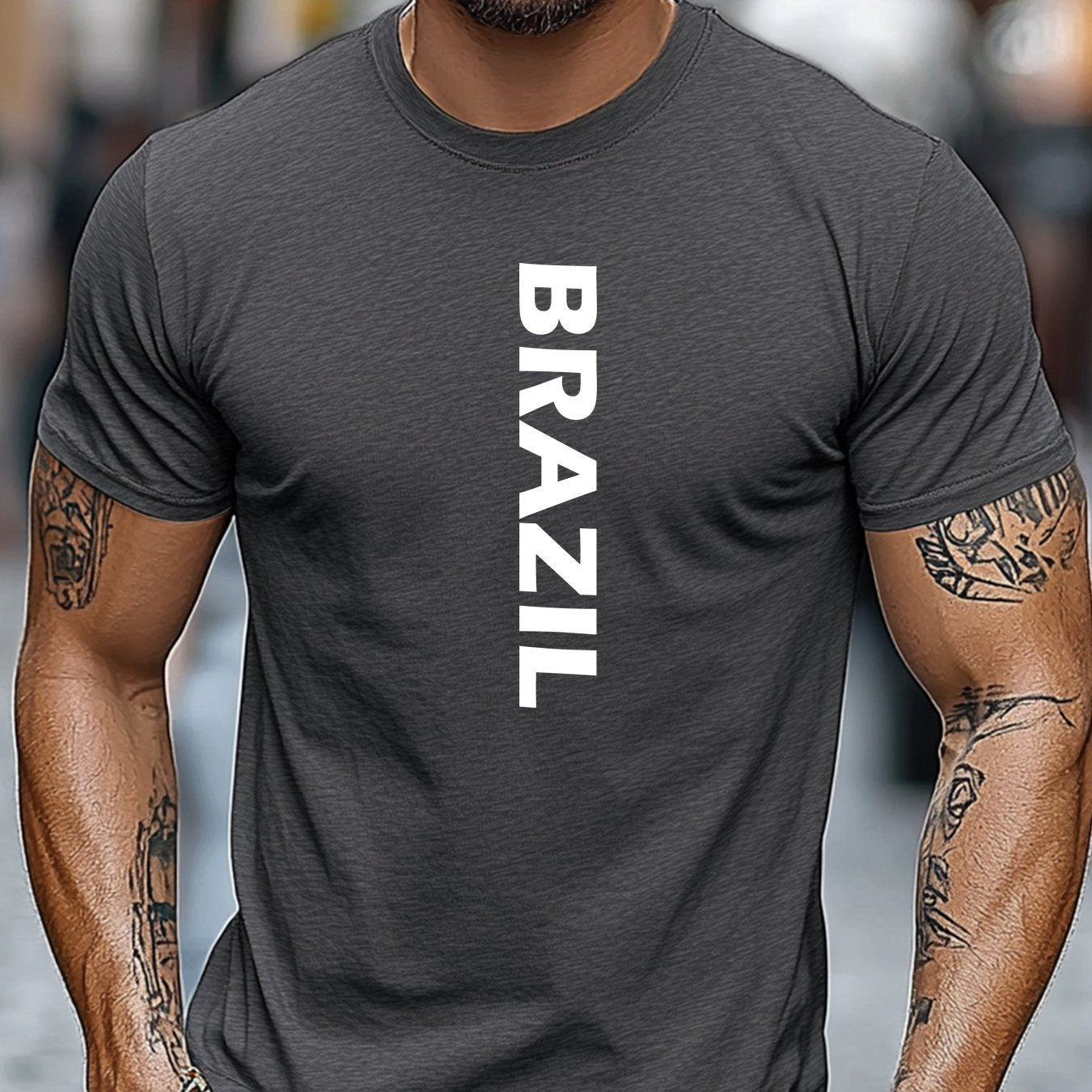 Camiseta Brasil Letters – Algodão Confort