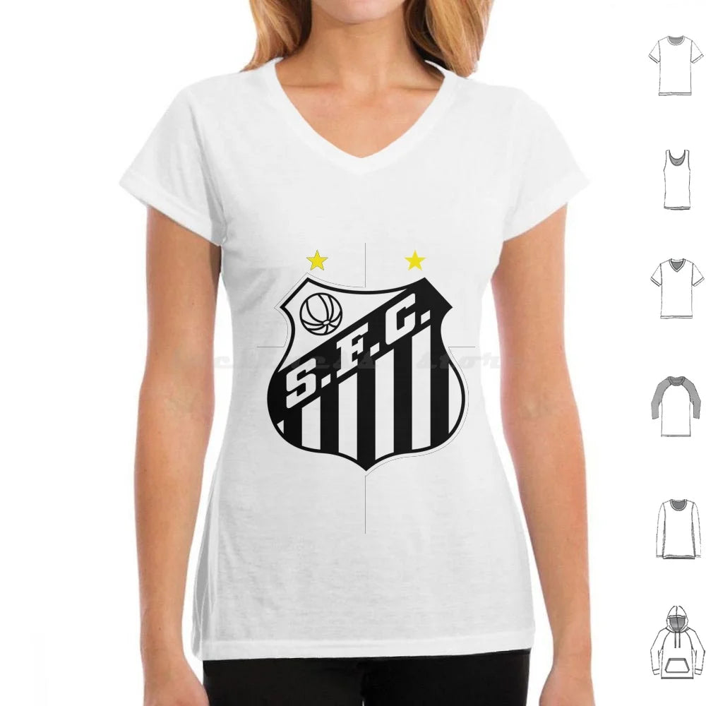 Camiseta Santos FC Style T-Shirt - Algodão