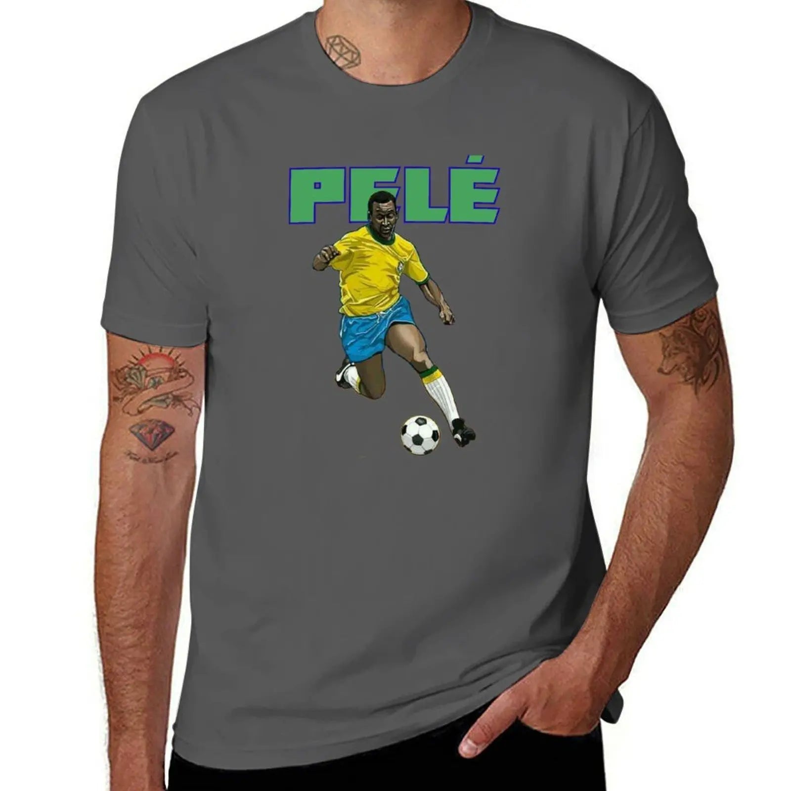 Camiseta Pelé Masculina – Algodão Premium 100% – Estampa Exclusiva