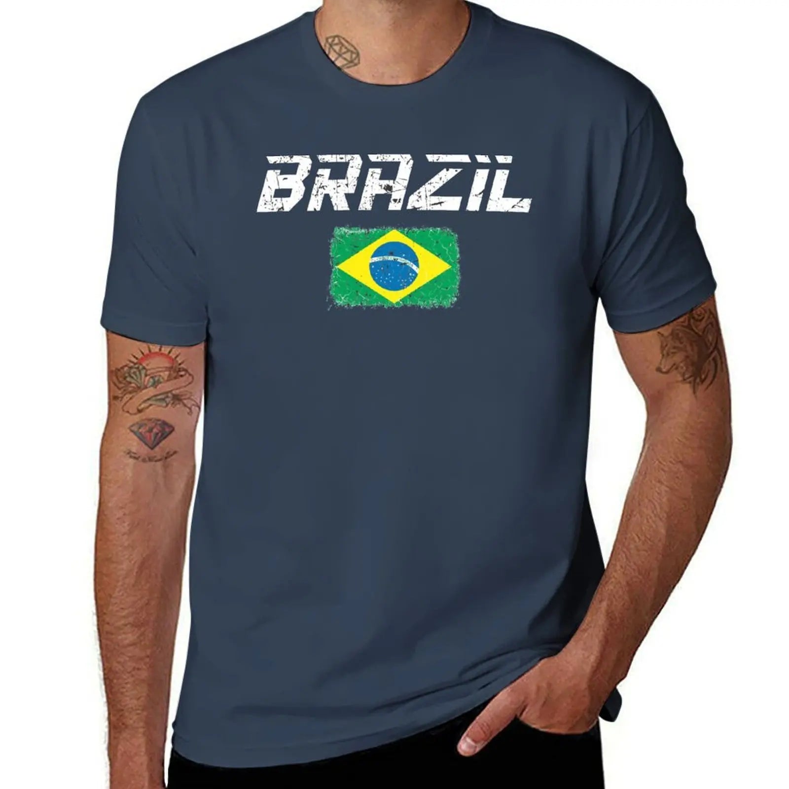 Camisa Brazil Soccer Flag 2026 T-Shirt