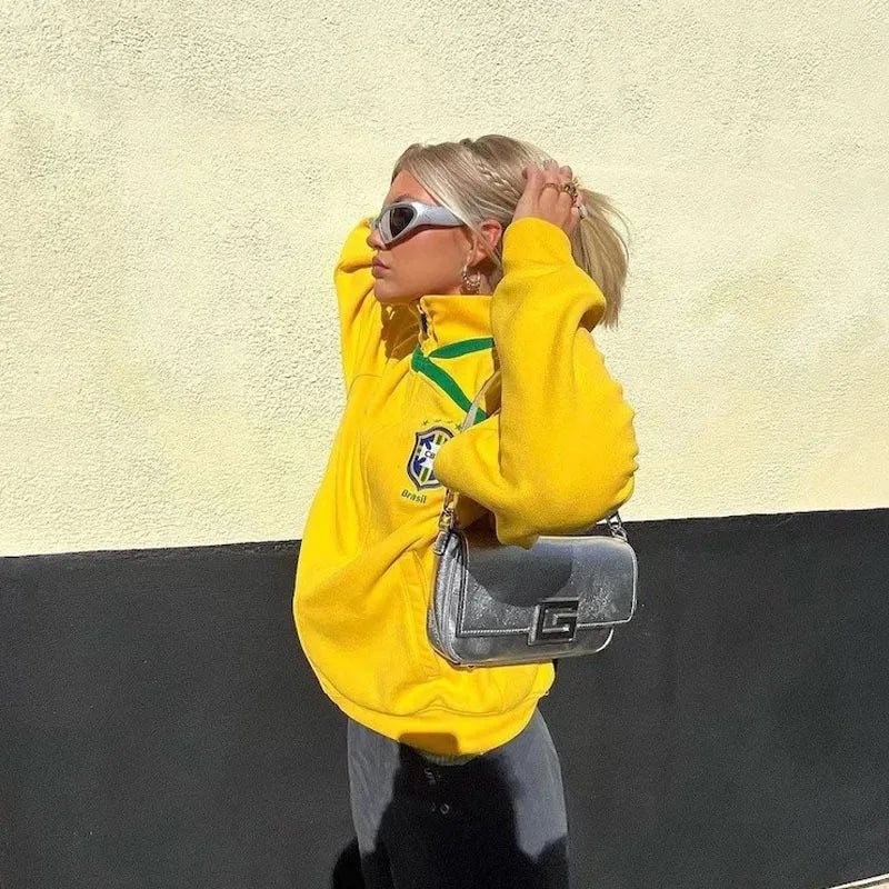 Jaqueta Brazil Y2K Retro Jacket Worldcup