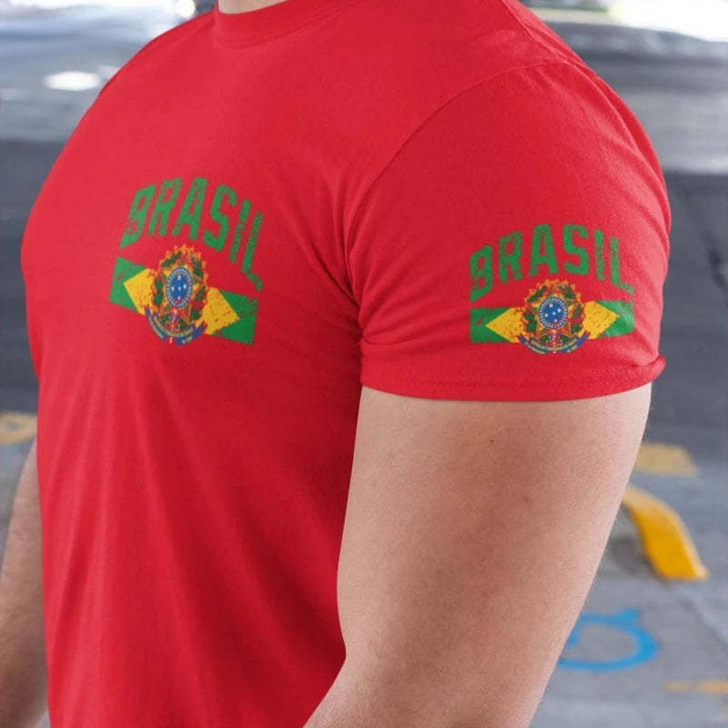 Camiseta Brasil – Bandeira & Orgulho Nacional | 100% Algodão