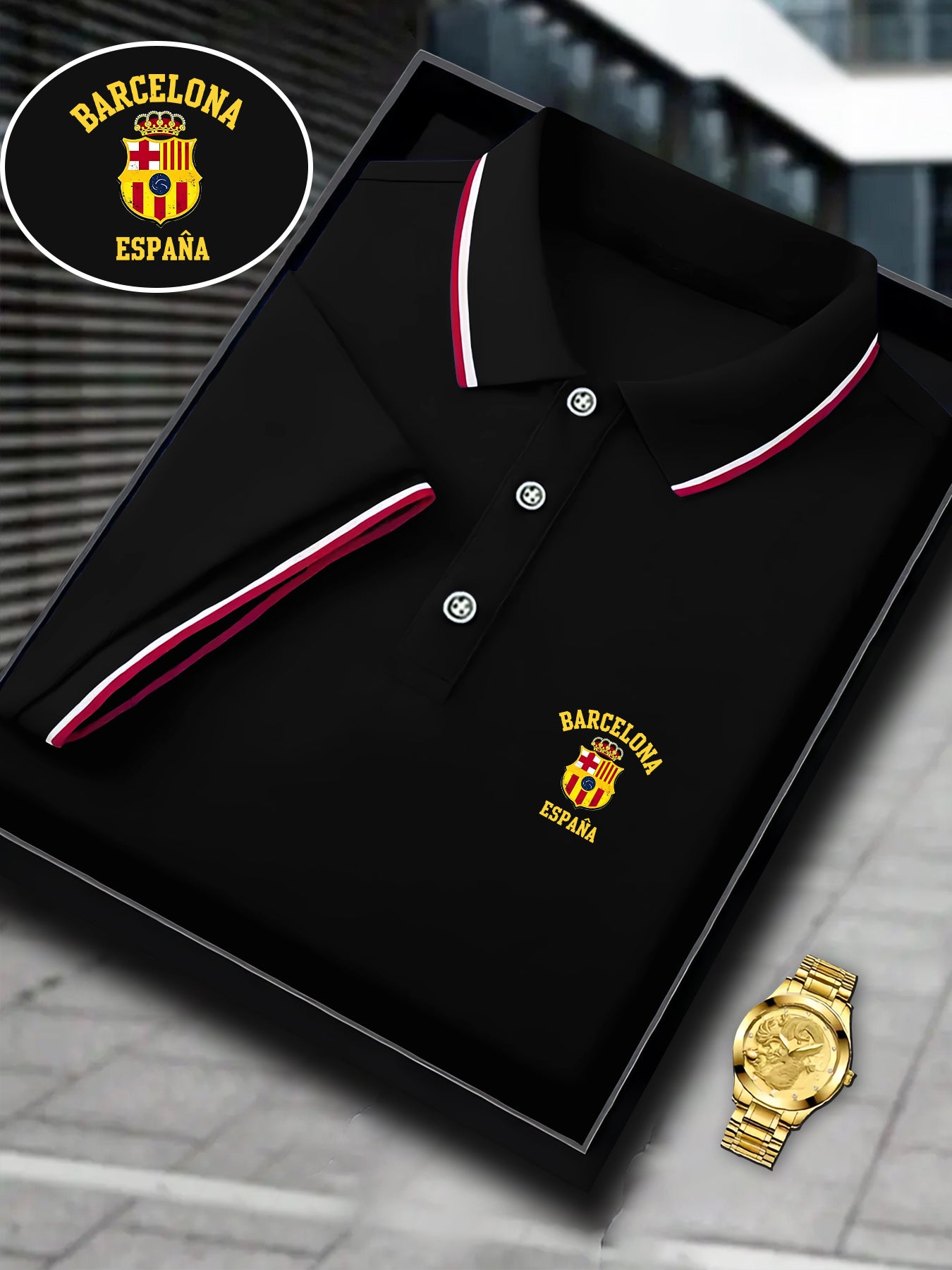 Men's Polo Barcelona Spain Classic