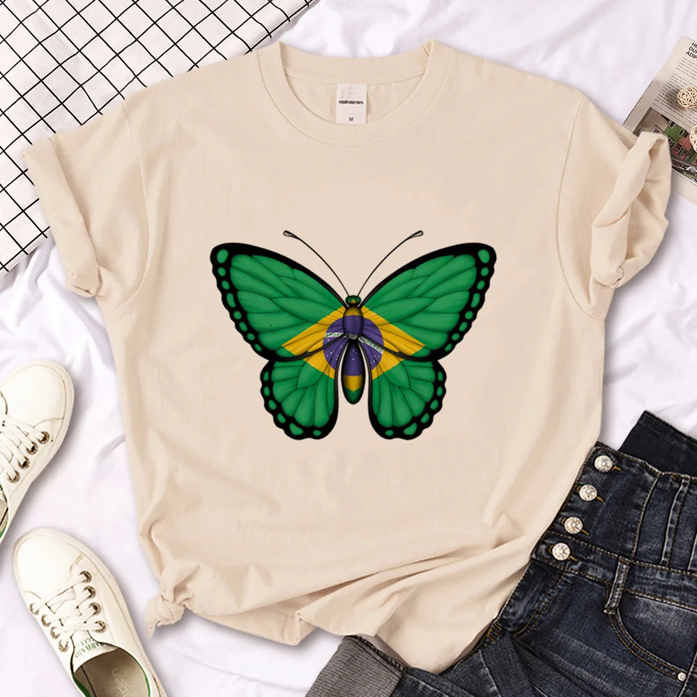 Brasilidade Collection - Brazil tshirt women harajuku clothing