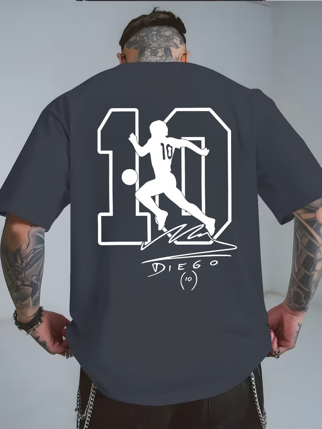 Maradona No. 10 Legacy T-Shirt | Casual Crew Neck