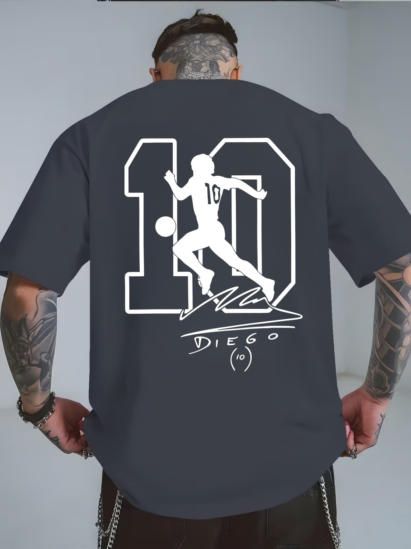Maradona No. 10 Legacy T-Shirt | Casual Crew Neck
