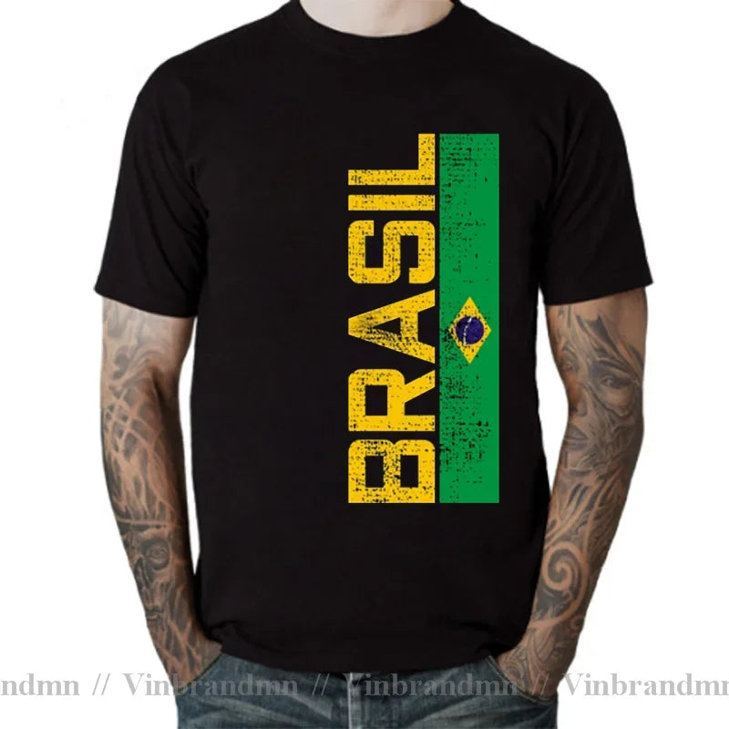 Camiseta Brasil Flag – Bandeira & Orgulho Nacional