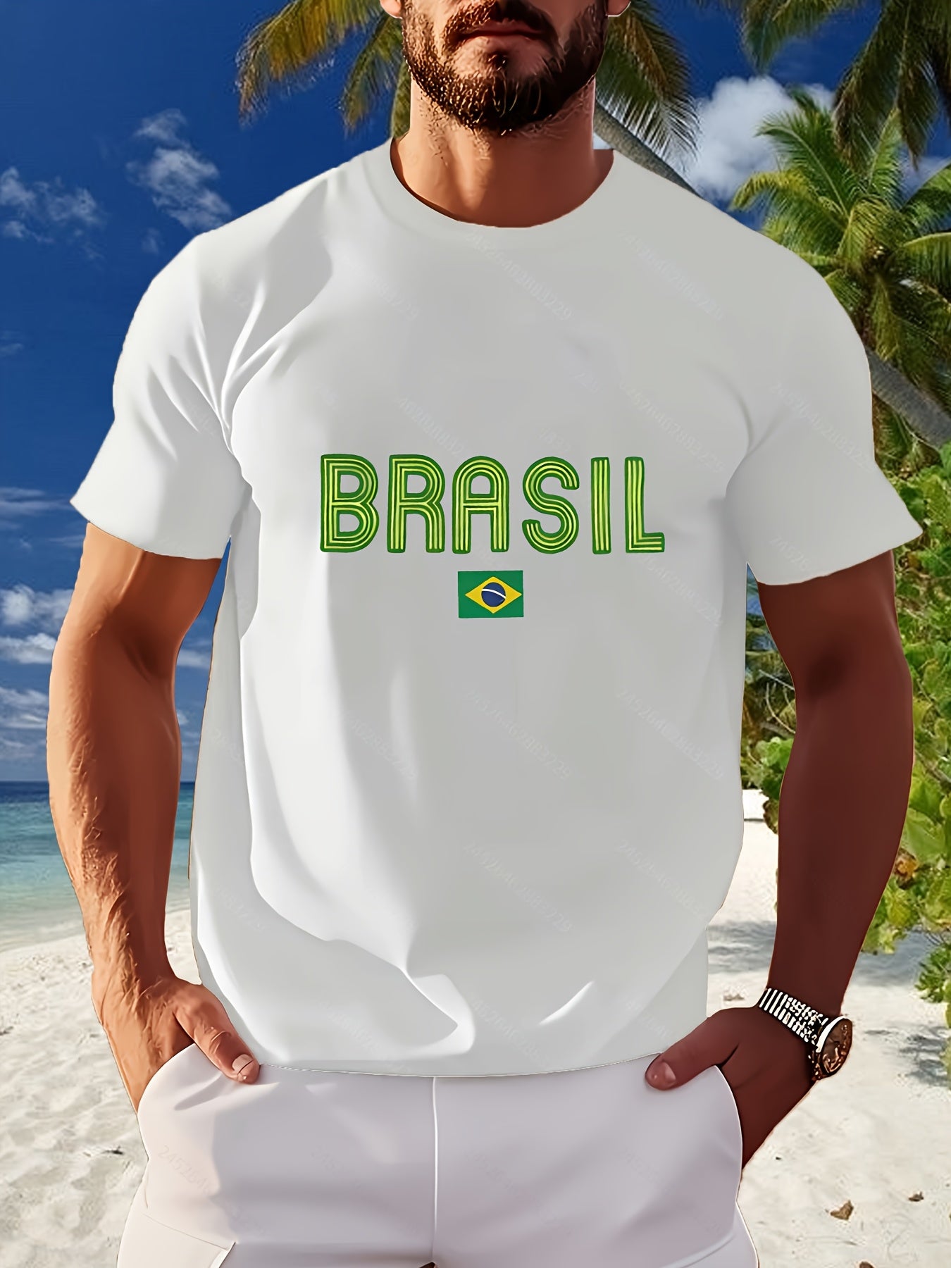 Camiseta Brasil Neon Print – Leve & Fresca