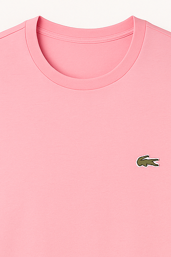 Camiseta Lacoste Rosa Bebê